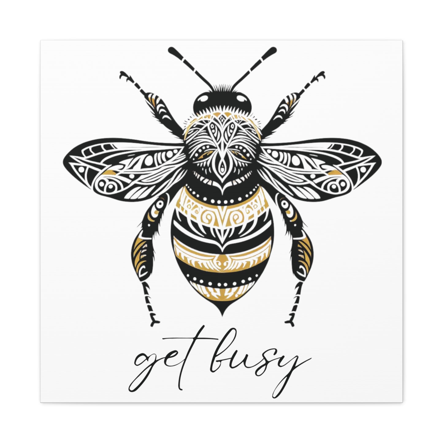 Get Busy Bee Classic Canvas - White