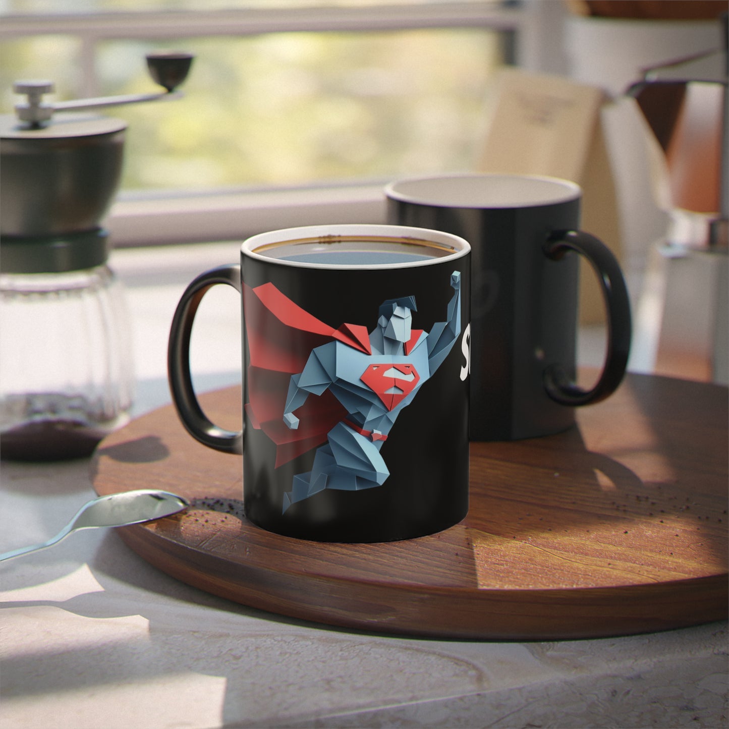 Origami Superman Magic Mug