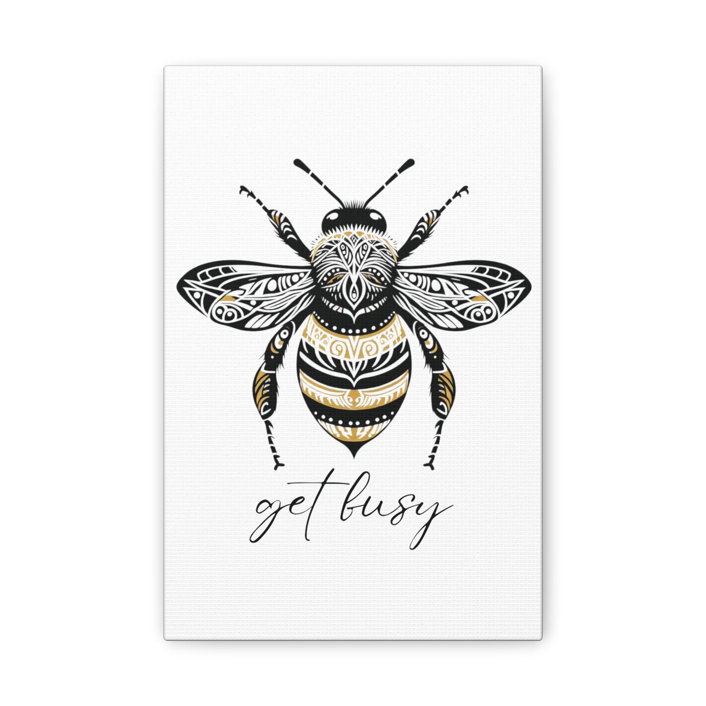 Get Busy Bee Classic Canvas - White