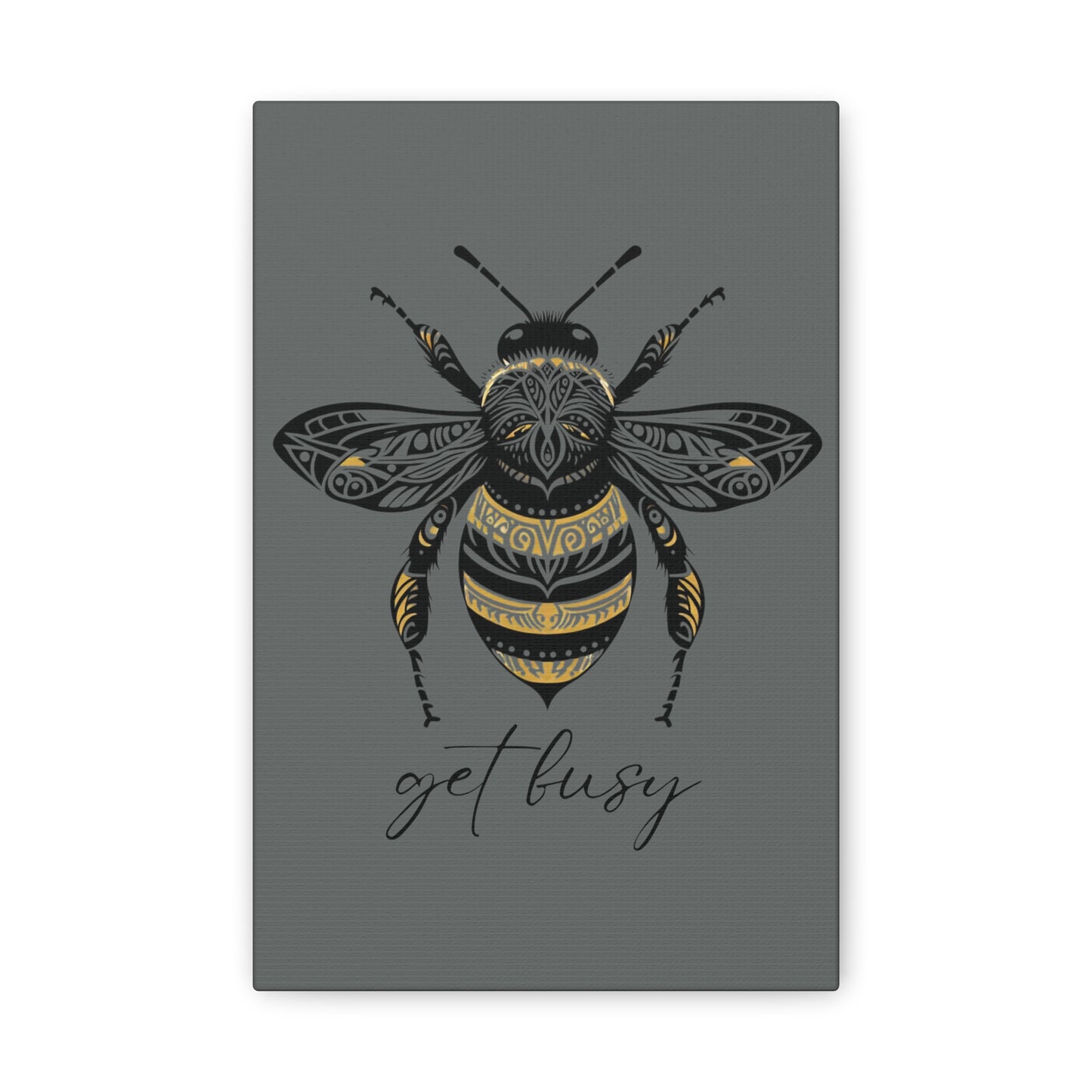Get Busy Bee Classic Canvas - Grey