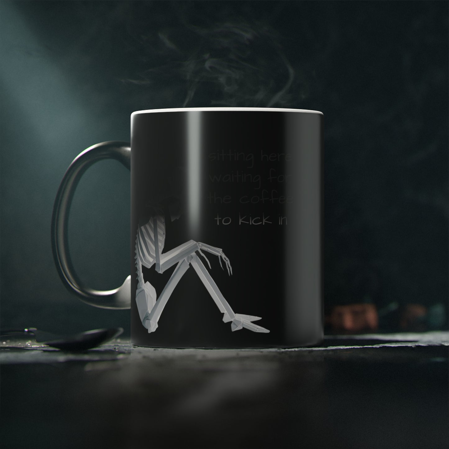 Origami Skeleton Magic Mug