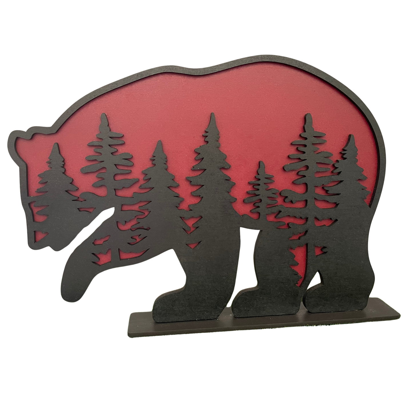 Laser Cut Free Standing Mama Bear Decor