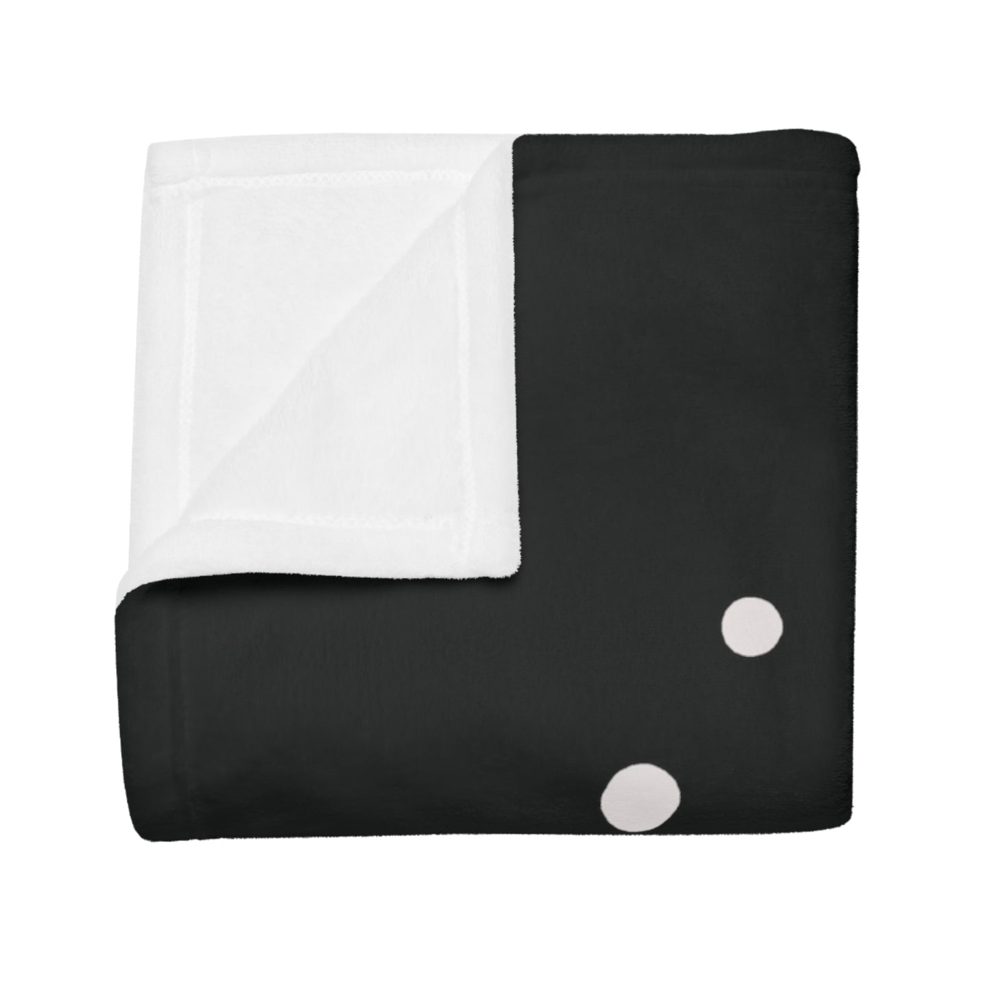 Aquarius Star Map Plush Fleece Blanket - black