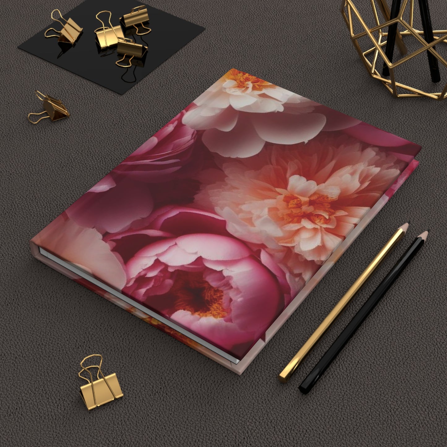 Peonies Hardcover Journal Matte