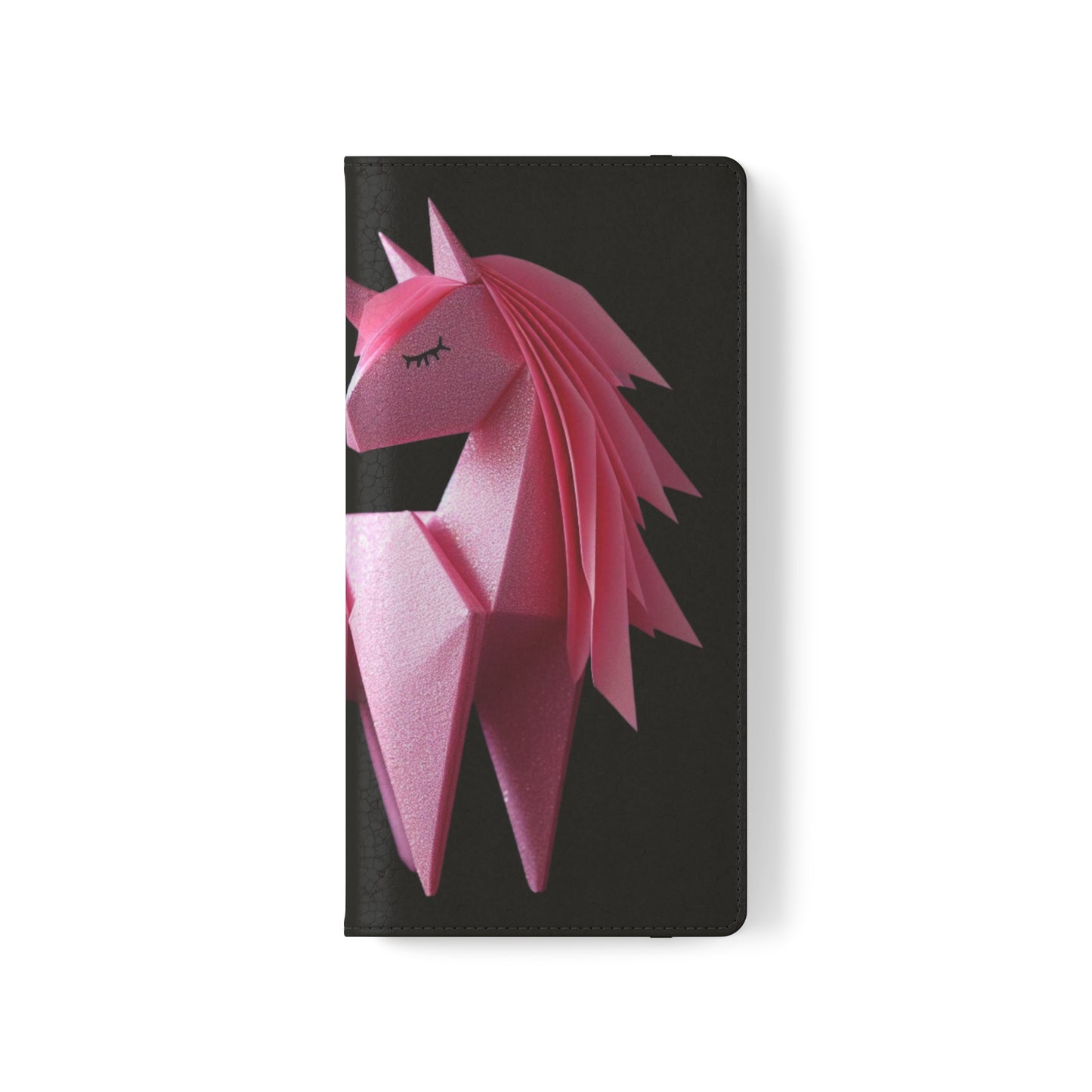 Origami Pink Unicorn Flip Cases iPhone/Samsung