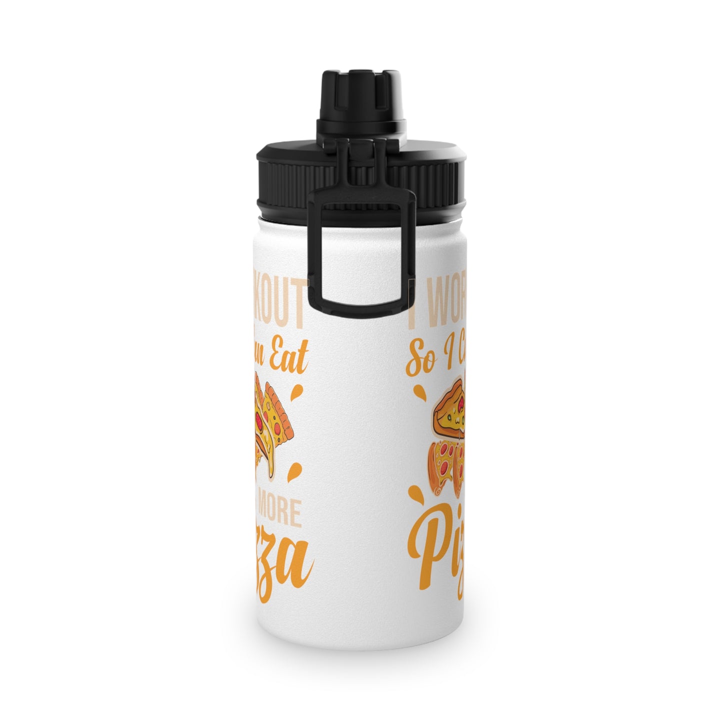 More Pizza Stainless Steel Sports Water Bottle - 3 sizes