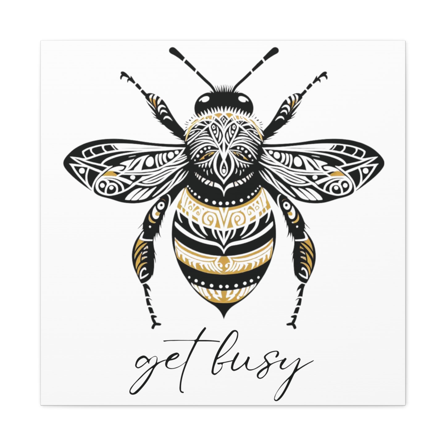 Get Busy Bee Classic Canvas - White