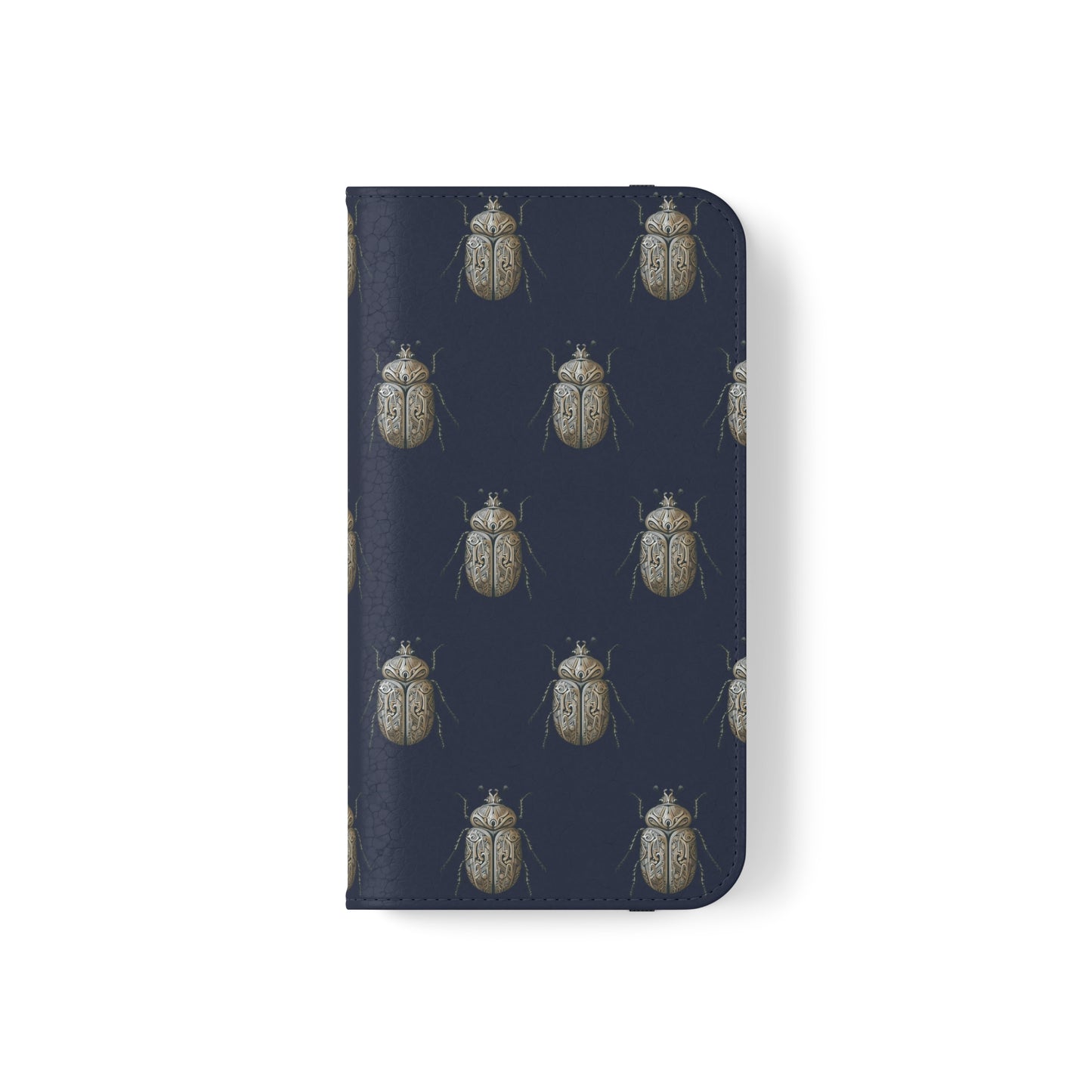 Carved Beetle Flip Cases for iPhone/Samsung - navy