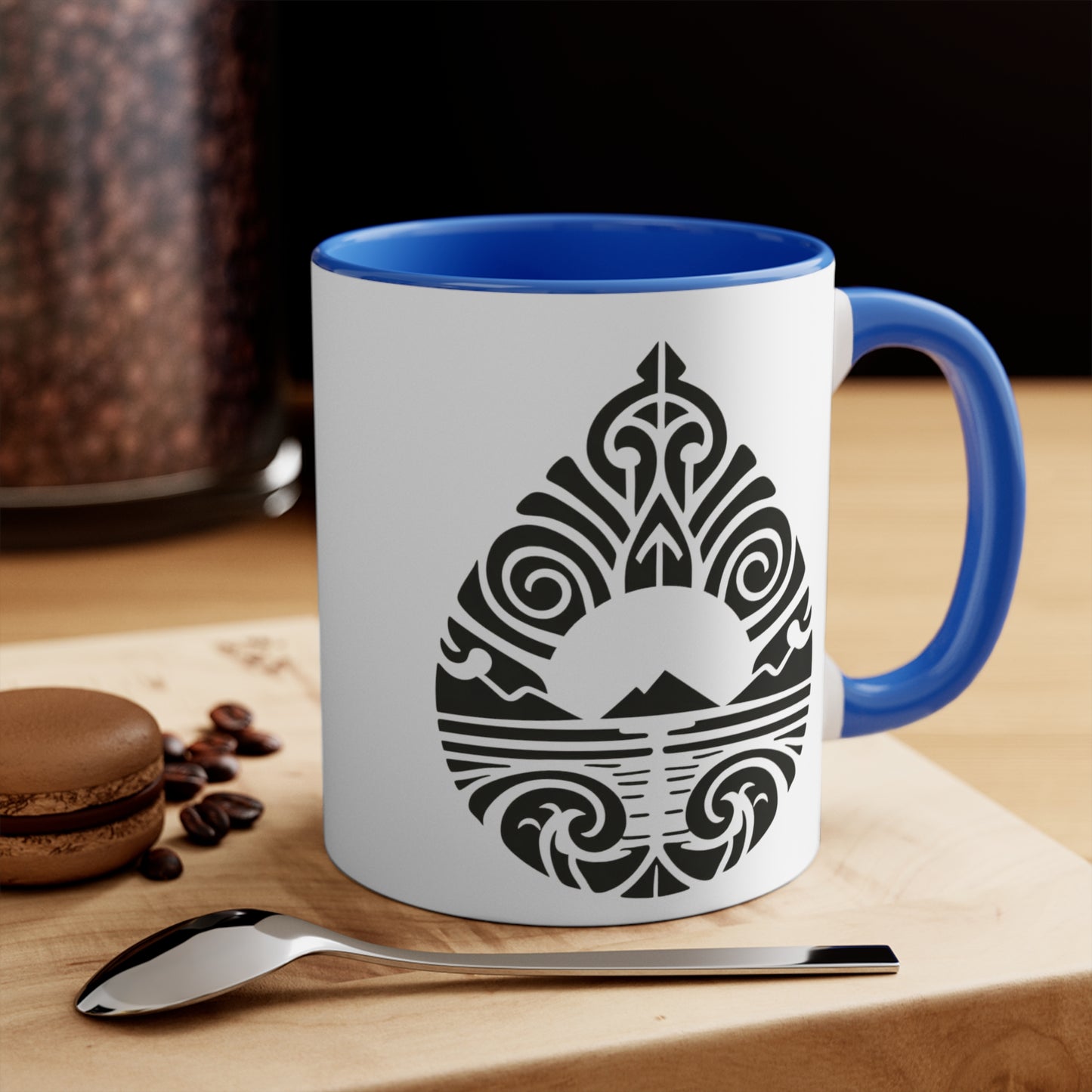 Teardrop Mountain Colorful Accent Mugs, 11oz (330 ml)