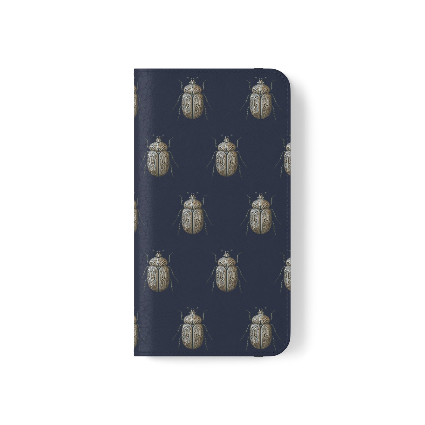 Carved Beetle Flip Cases for iPhone/Samsung - navy