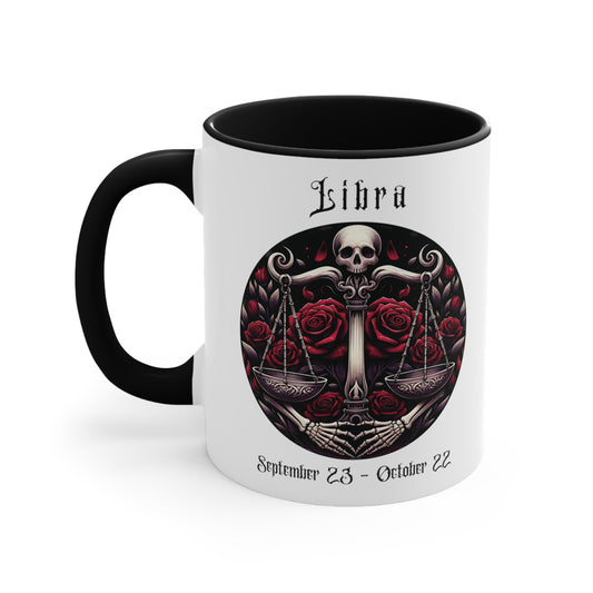 Gothic Libra Colorful Accent Mugs, 11oz