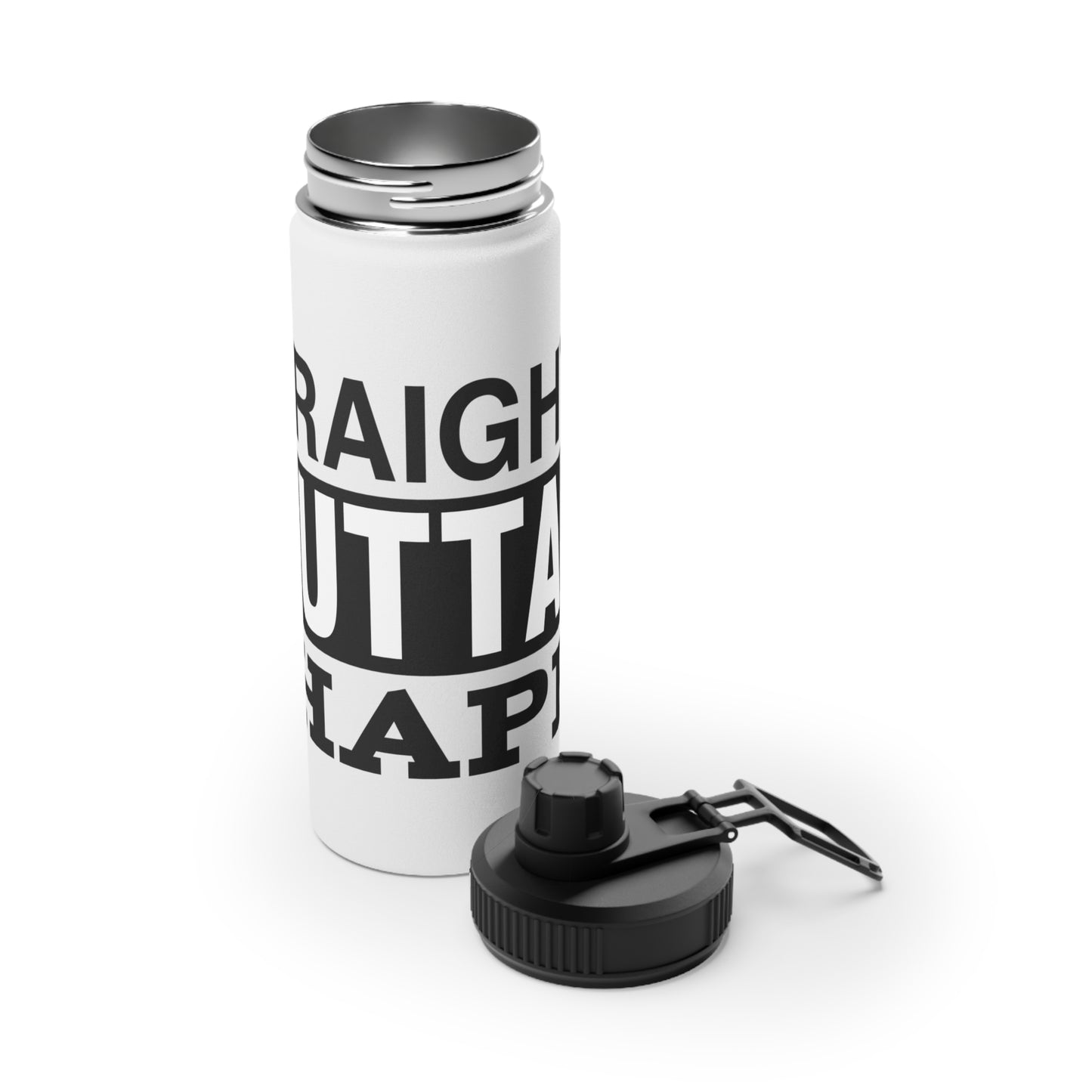 Straight Outta Shape Stainless Steel Sports Water Bottle - 3 sizes