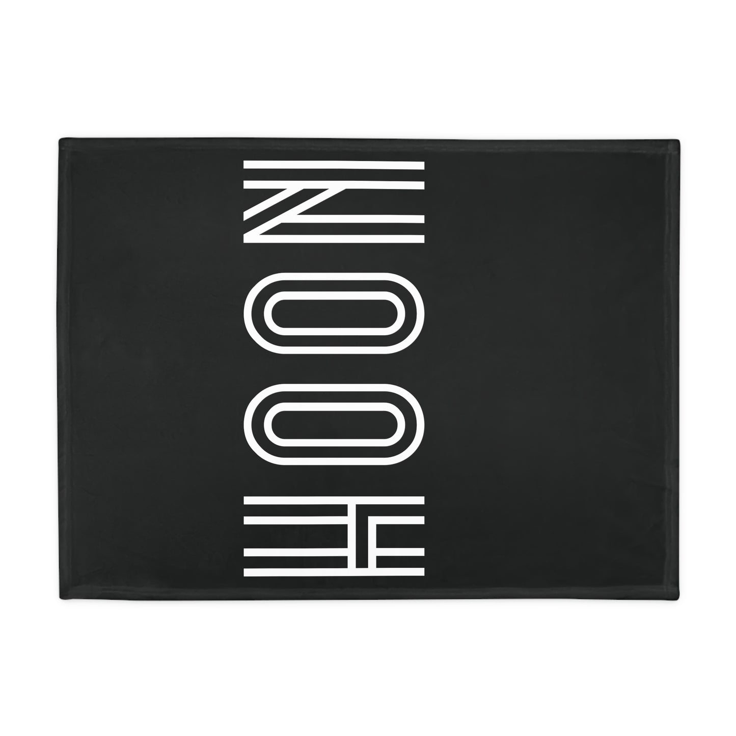 HOON Plush Fleece Blanket - Black