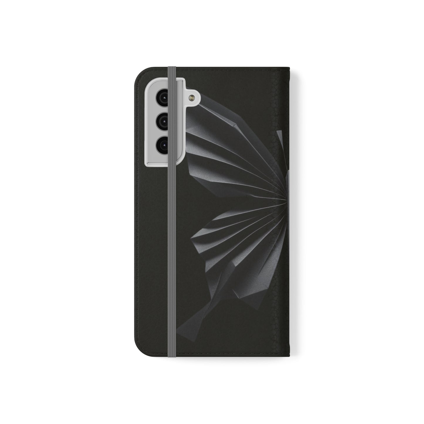 Origami Black Butterfly Flip Cases iPhone/Samsung