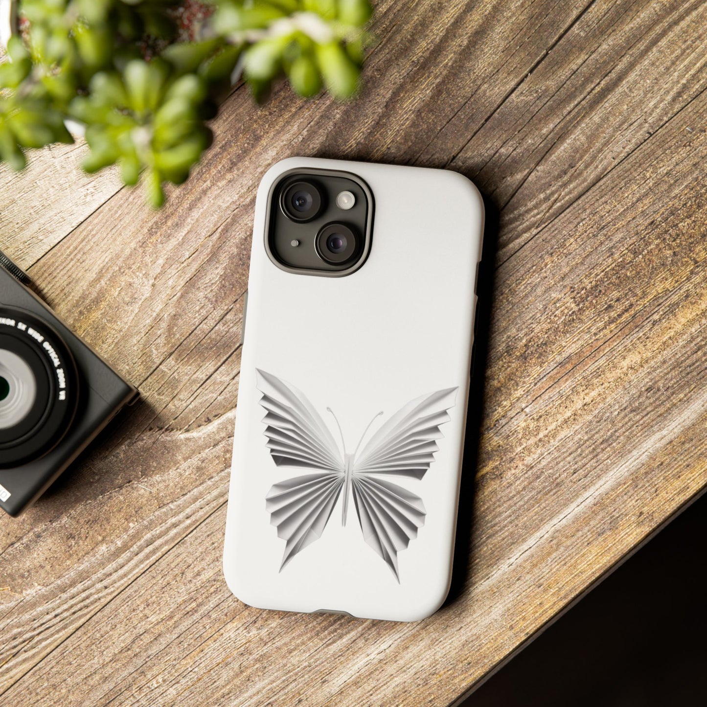 Origami White Butterfly Tough Cases iPhone/Google/Samsung