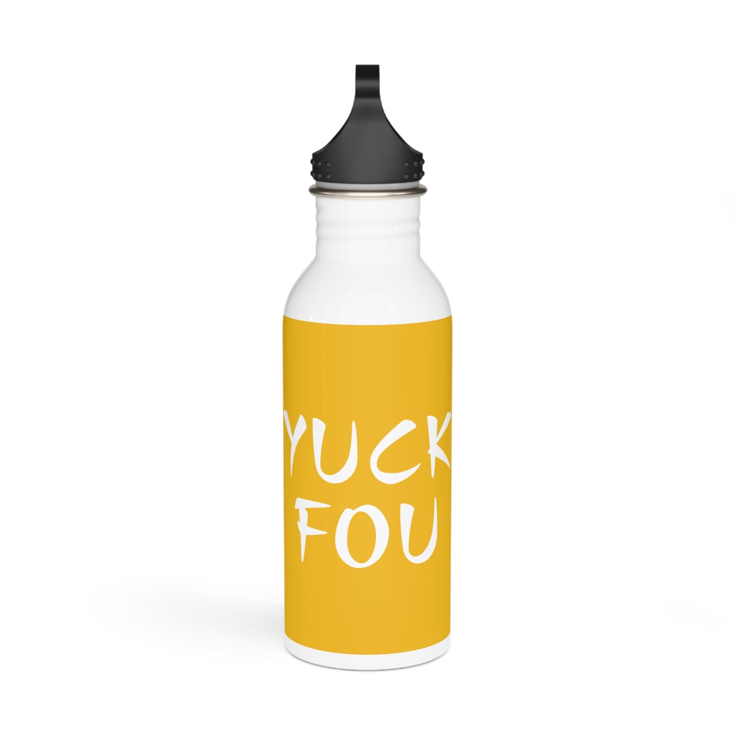 Yuck Fou Stylish Stainless Steel Water Bottle - Eco-Friendly, Durable, Perfect for On-the-Go - Yellow