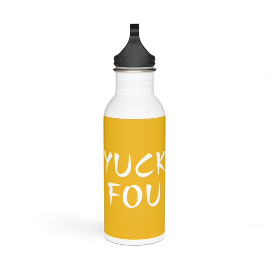 Yuck Fou Stylish Stainless Steel Water Bottle - Eco-Friendly, Durable, Perfect for On-the-Go - Yellow