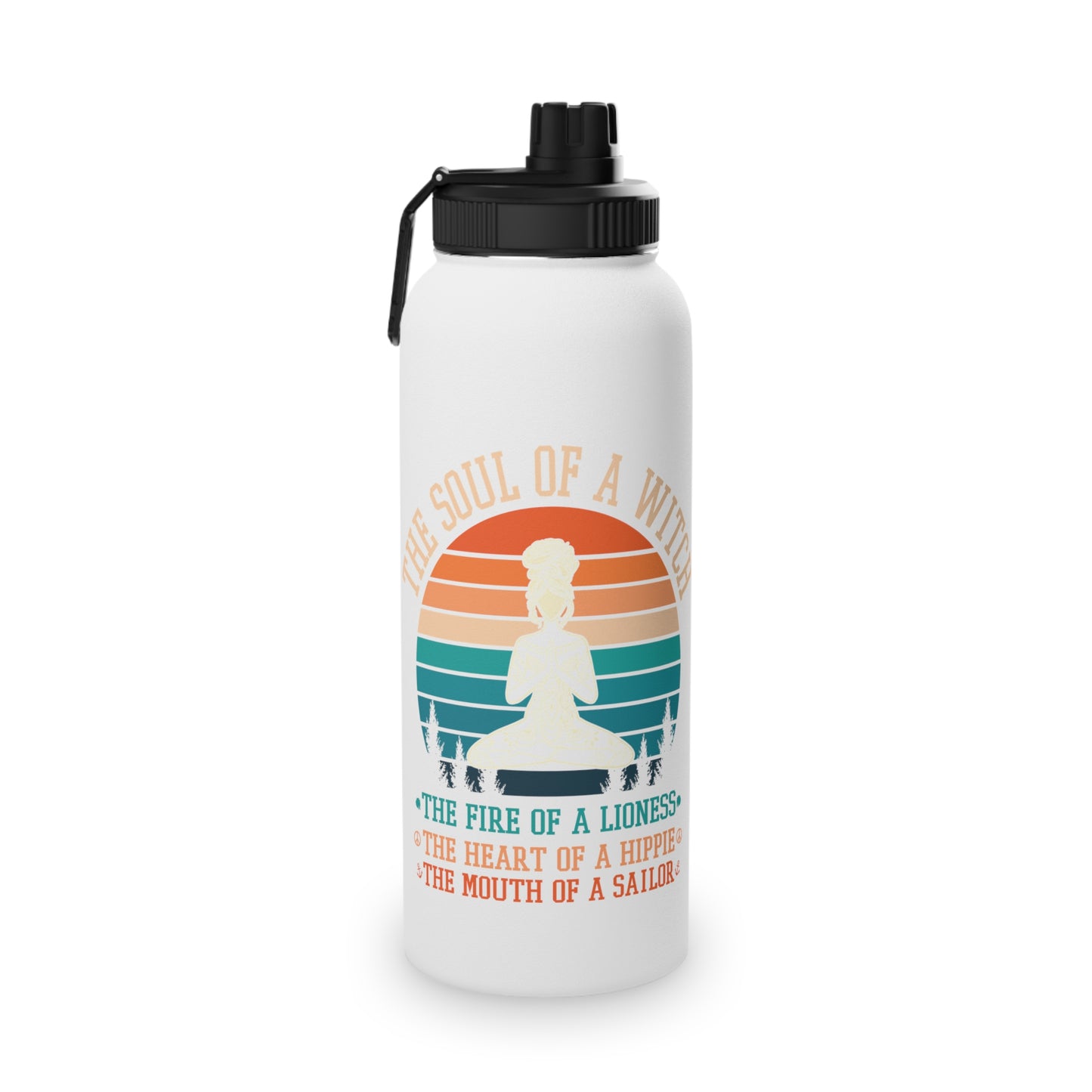 The Soul of a Witch Stainless Steel Water Bottle - # Sizes