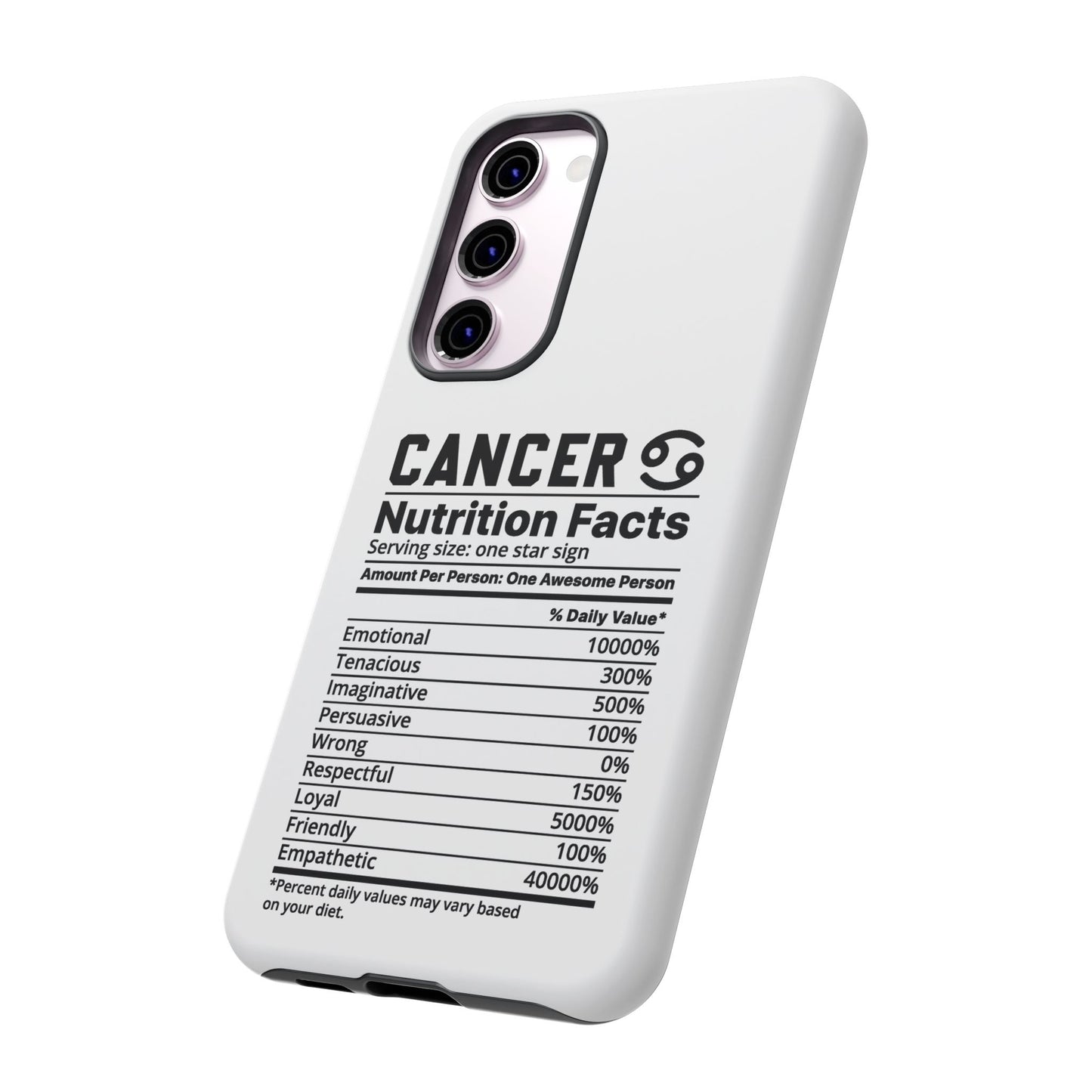 Cancer Nutrition Tough Cases - iPhone/Google/Samsung