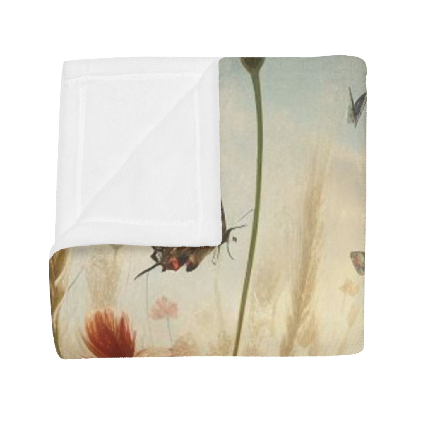 Wild Flowers #3 Plush Fleece Blanket