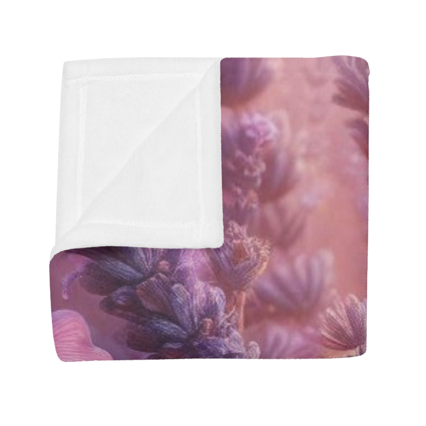 Wild Lavender #3 Plush Fleece Blanket