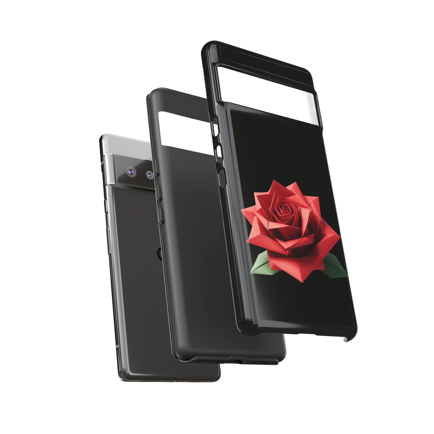 Origami Red Rose Tough Cases iPhone/Google/Samsung