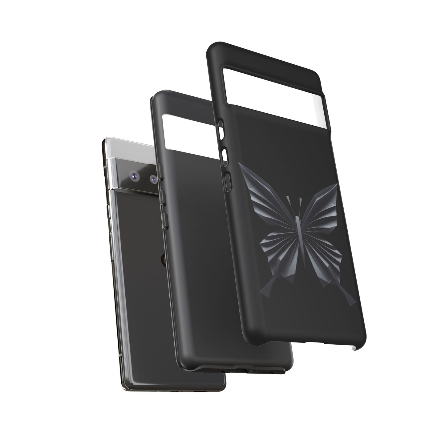 Origami Black Butterfly Tough Cases iPhone/Google/Samsung