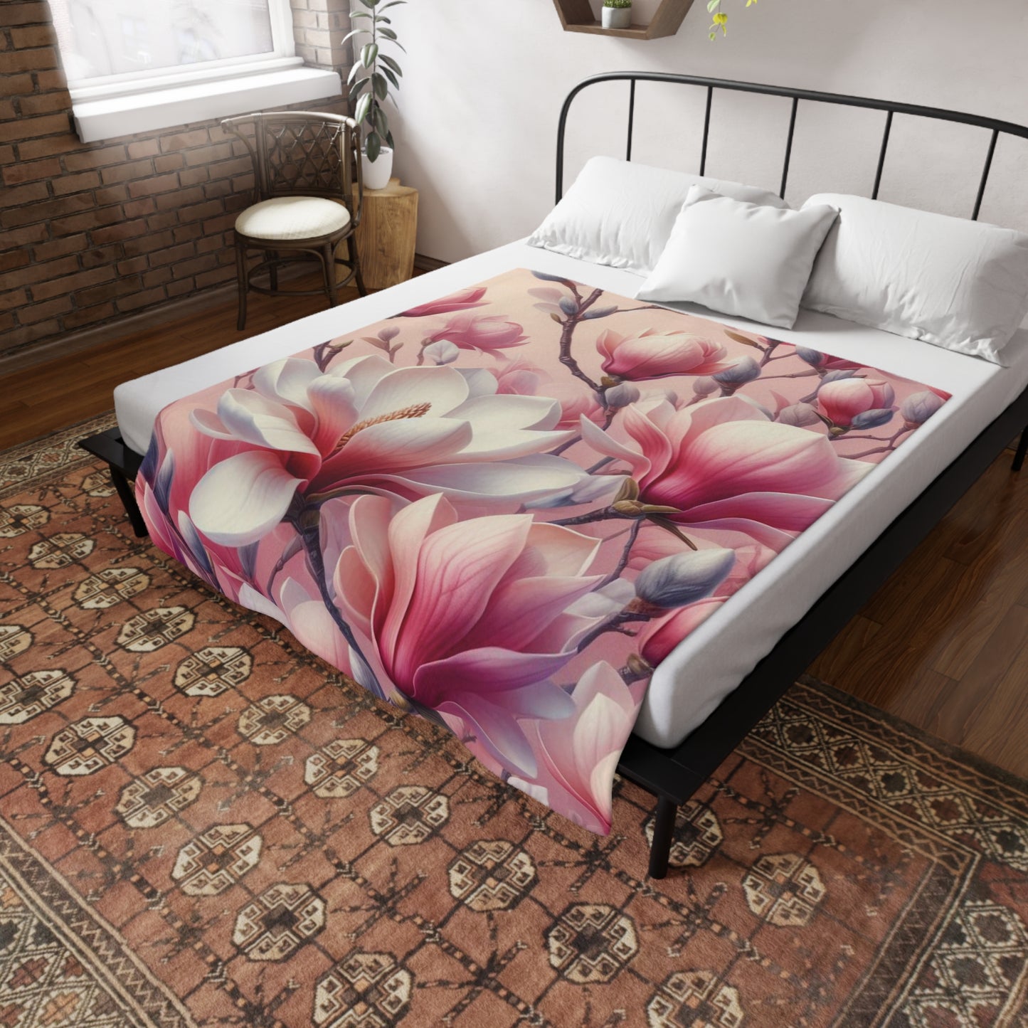 Magnolia Plush Fleece Blanket