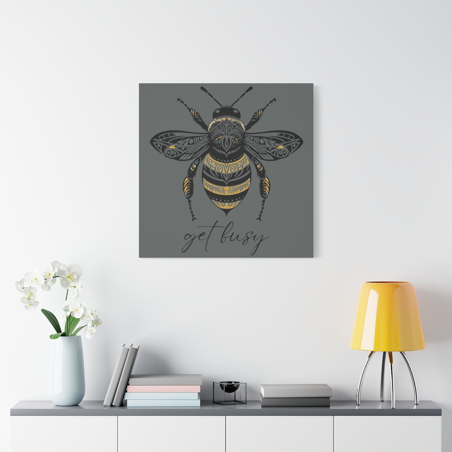 Get Busy Bee Classic Canvas - Grey