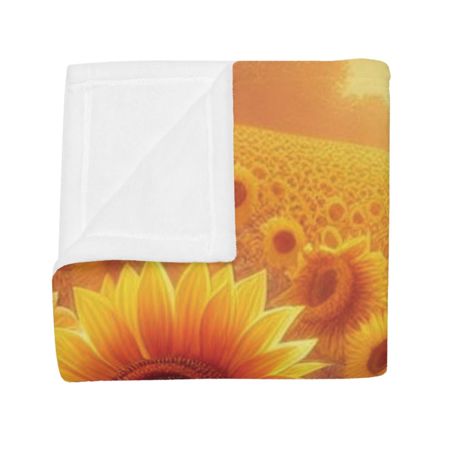 Sunflowers Plush Fleece Blanket