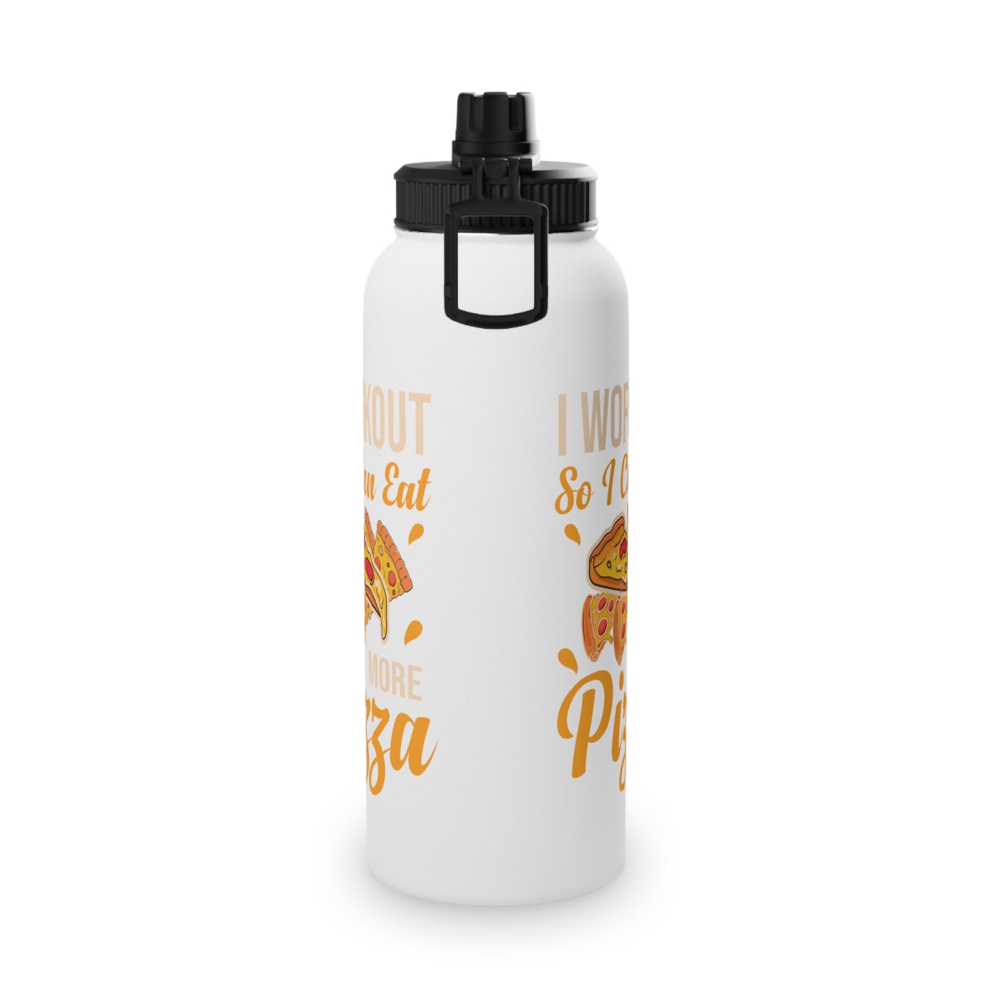 More Pizza Stainless Steel Sports Water Bottle - 3 sizes