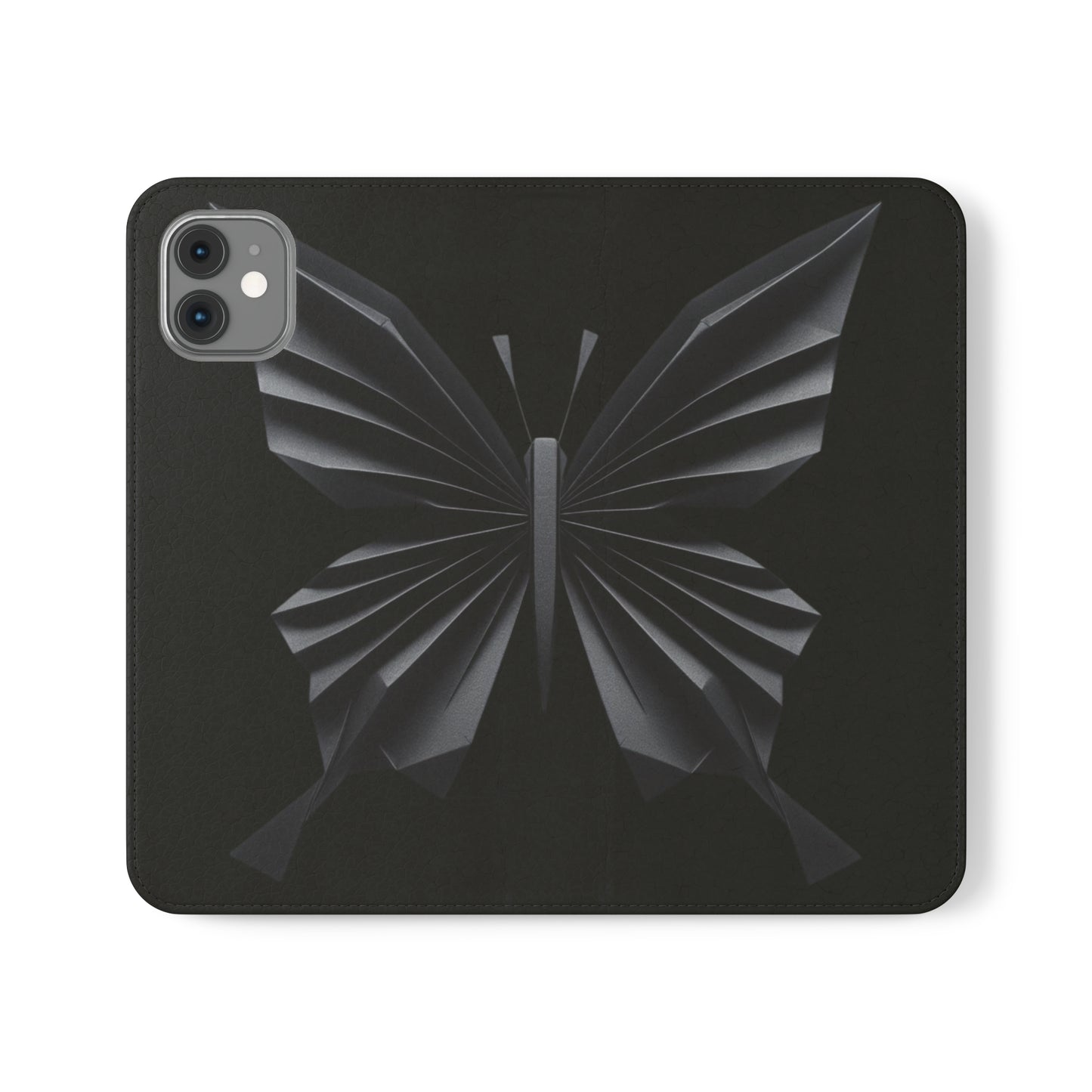 Origami Black Butterfly Flip Cases iPhone/Samsung