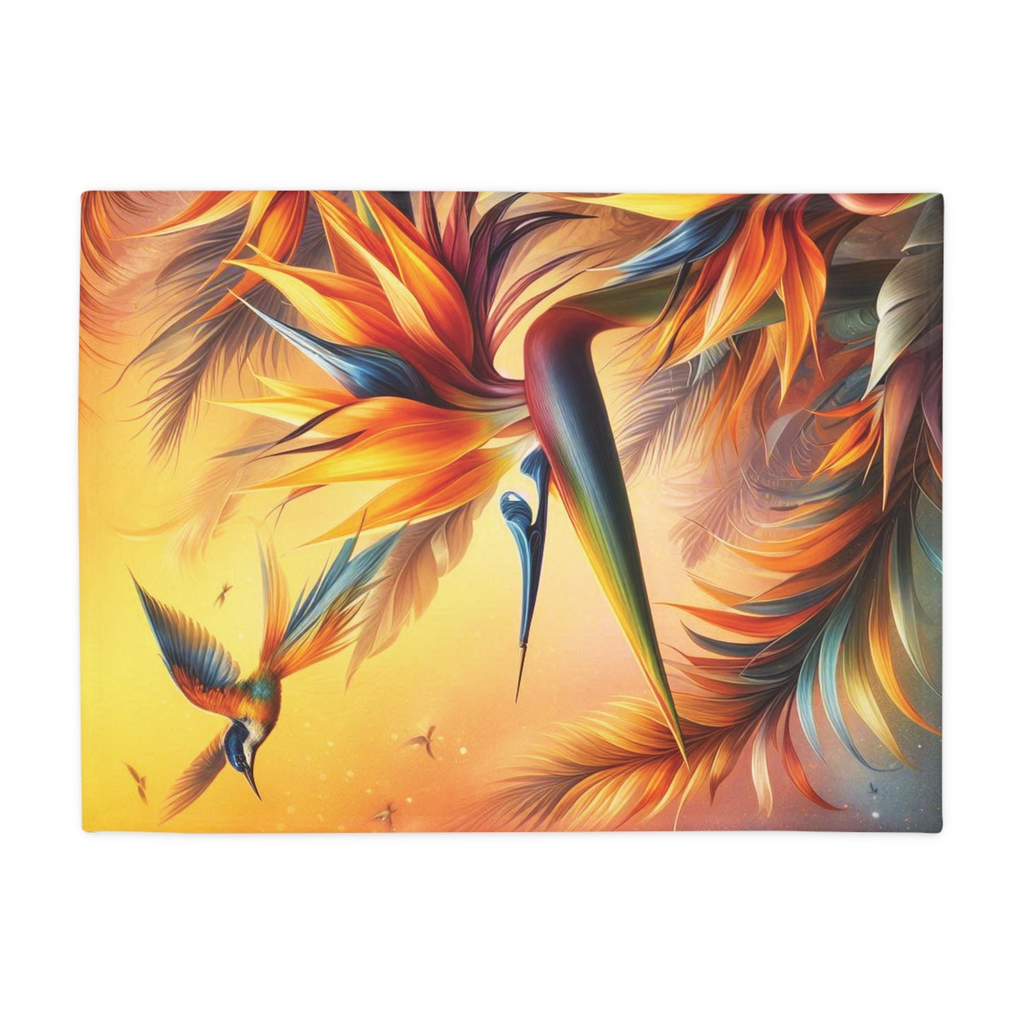 Birds of Paradise Plush Fleece Blanket