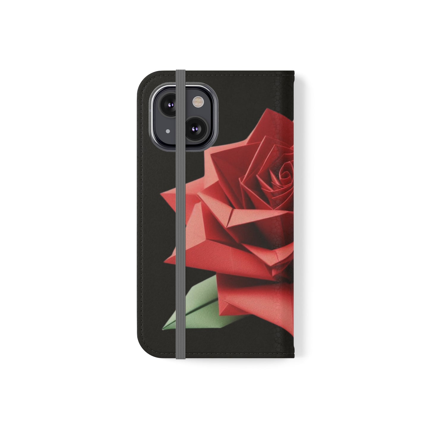 Origami Red Rose Flip Cases iPhone/Samsung