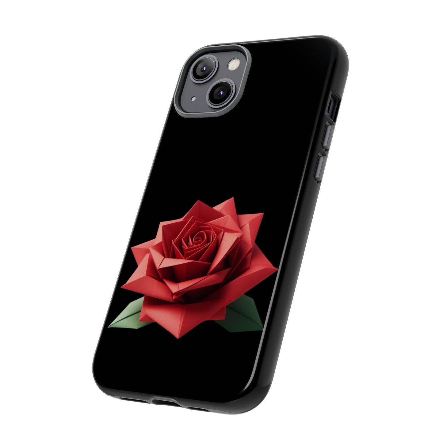 Origami Red Rose Tough Cases iPhone/Google/Samsung