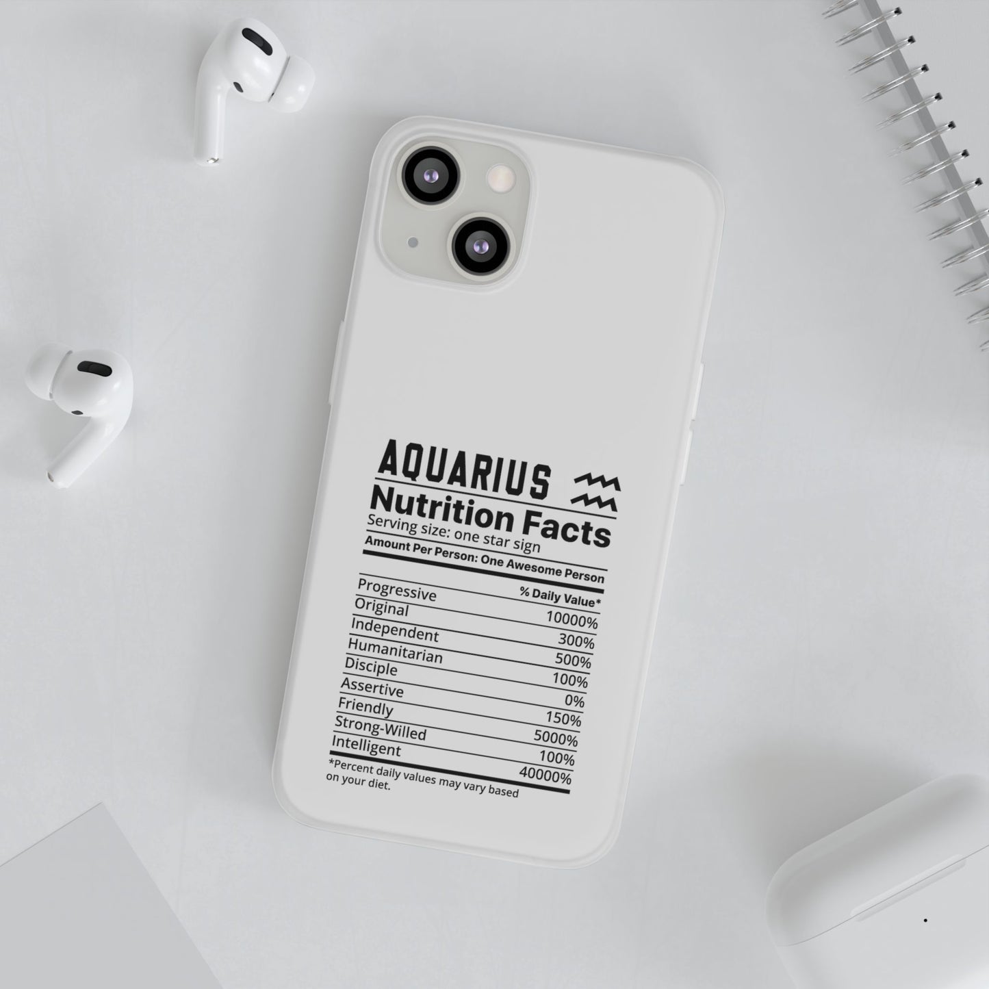 Aquarius Nutrition Flexi Cases iPhone/Samsung with Gift Wrapping Option