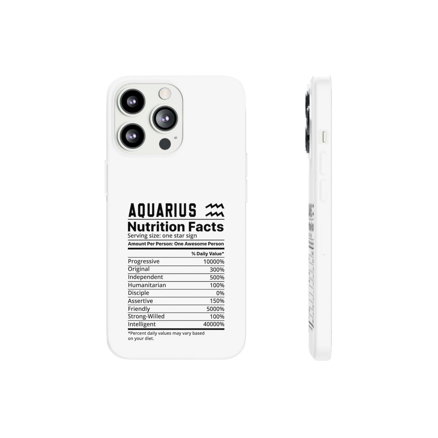 Aquarius Nutrition Flexi Cases iPhone/Samsung with Gift Wrapping Option