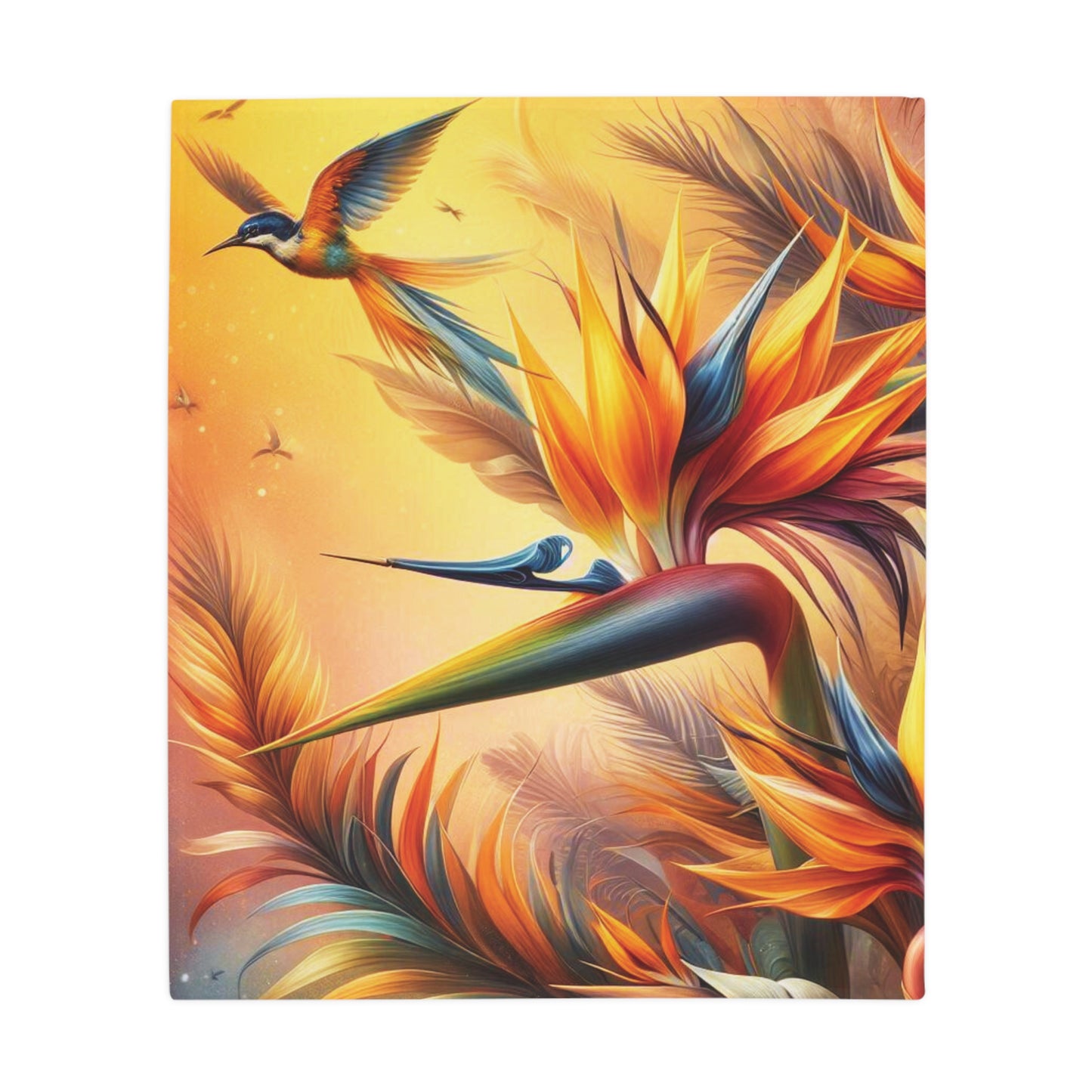 Birds of Paradise Plush Fleece Blanket