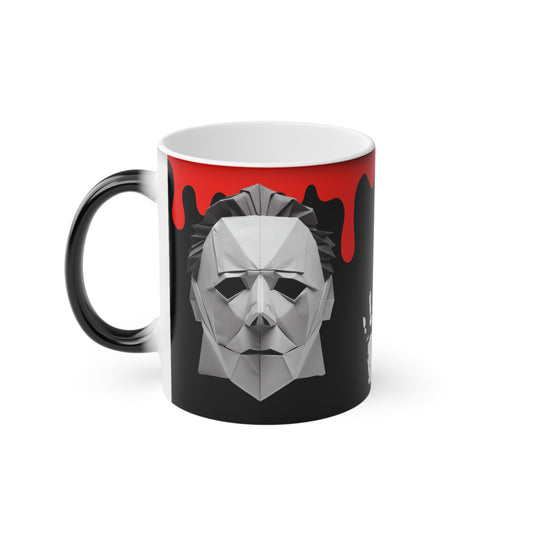 Origami Michael Myers Magic Mug