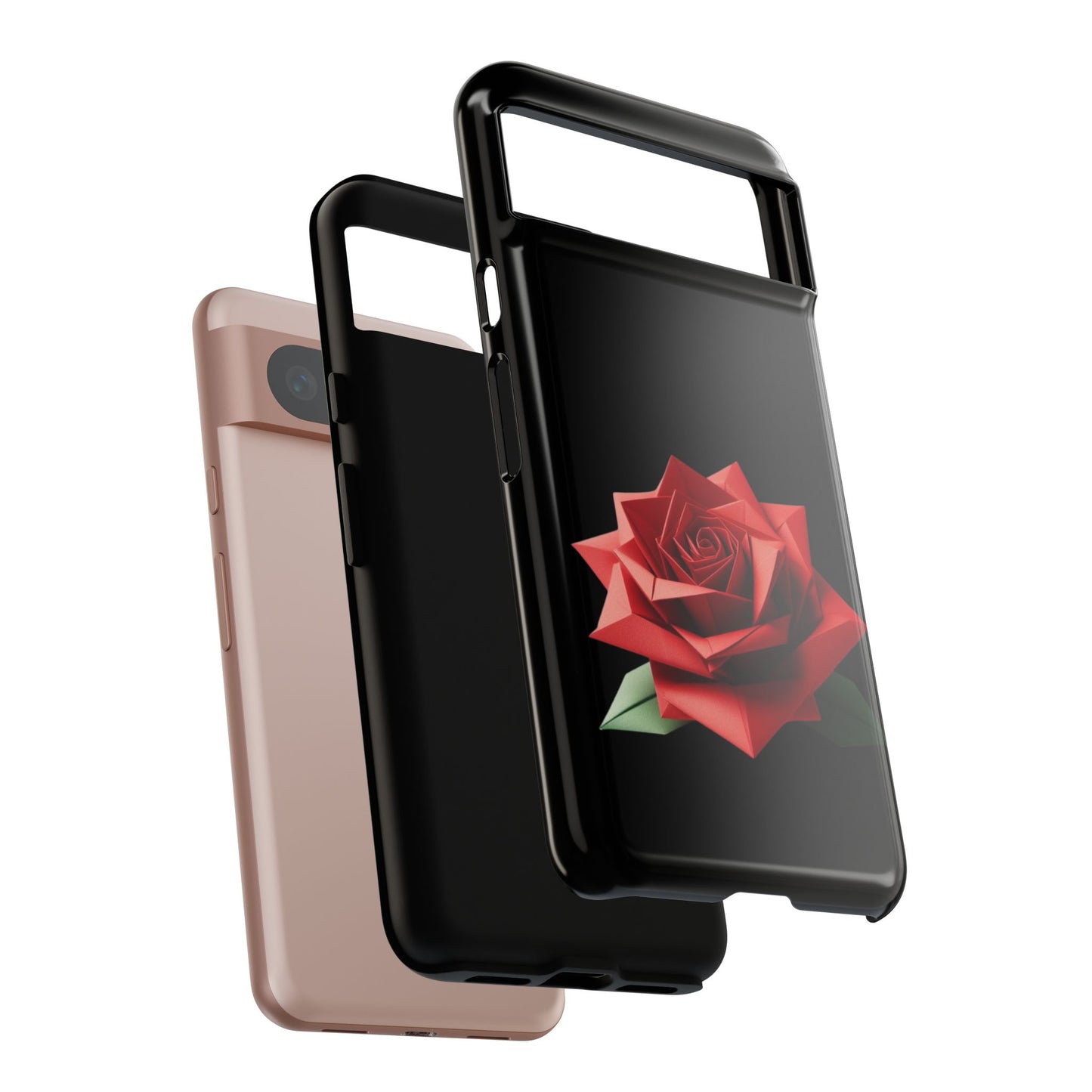 Origami Red Rose Tough Cases iPhone/Google/Samsung