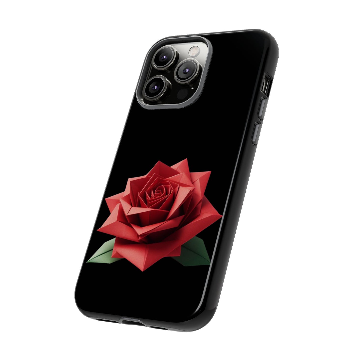 Origami Red Rose Tough Cases iPhone/Google/Samsung