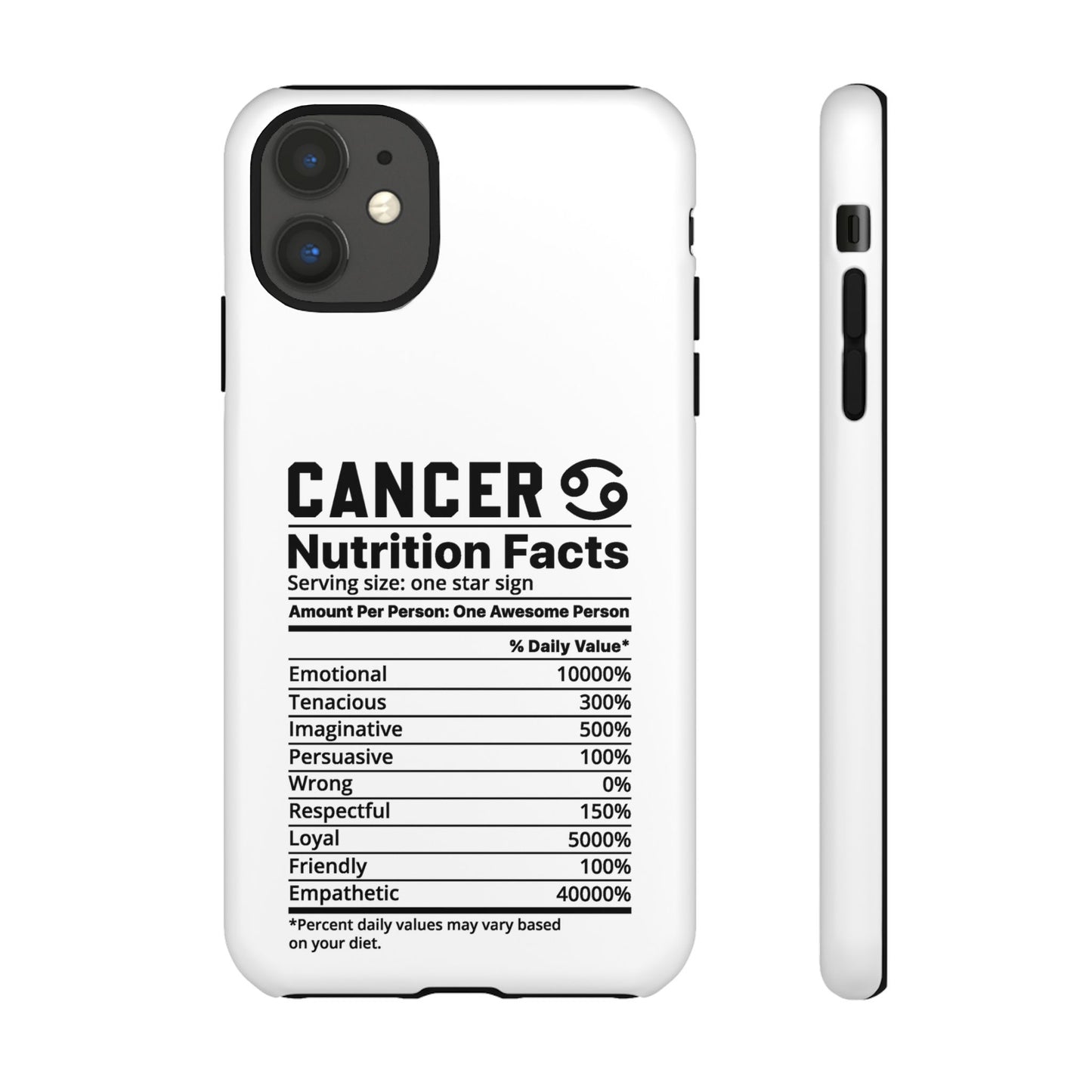 Cancer Nutrition Tough Cases - iPhone/Google/Samsung