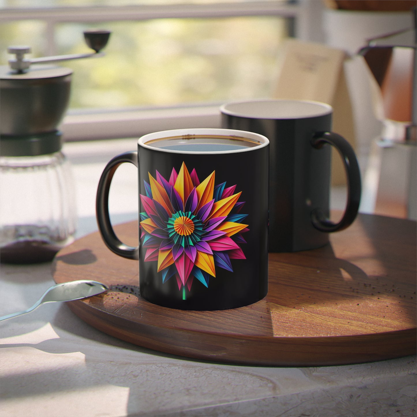 Origami Flower Magic Mug