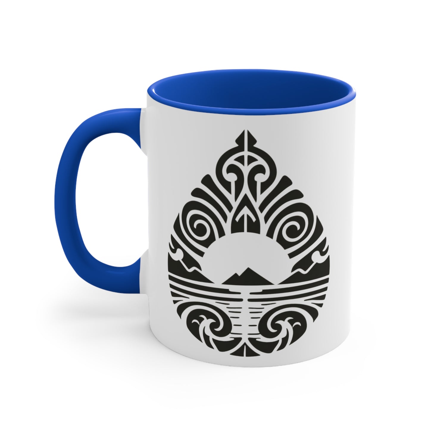 Teardrop Mountain Colorful Accent Mugs, 11oz (330 ml)