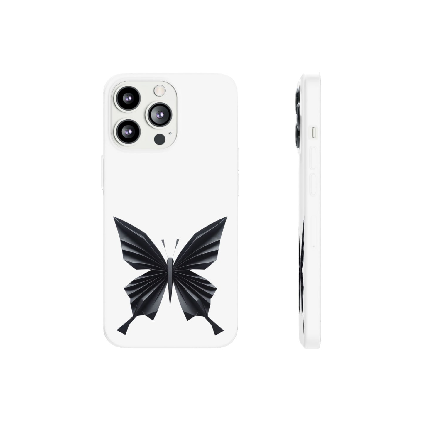 Origami Black Butterfly Flexi Cases