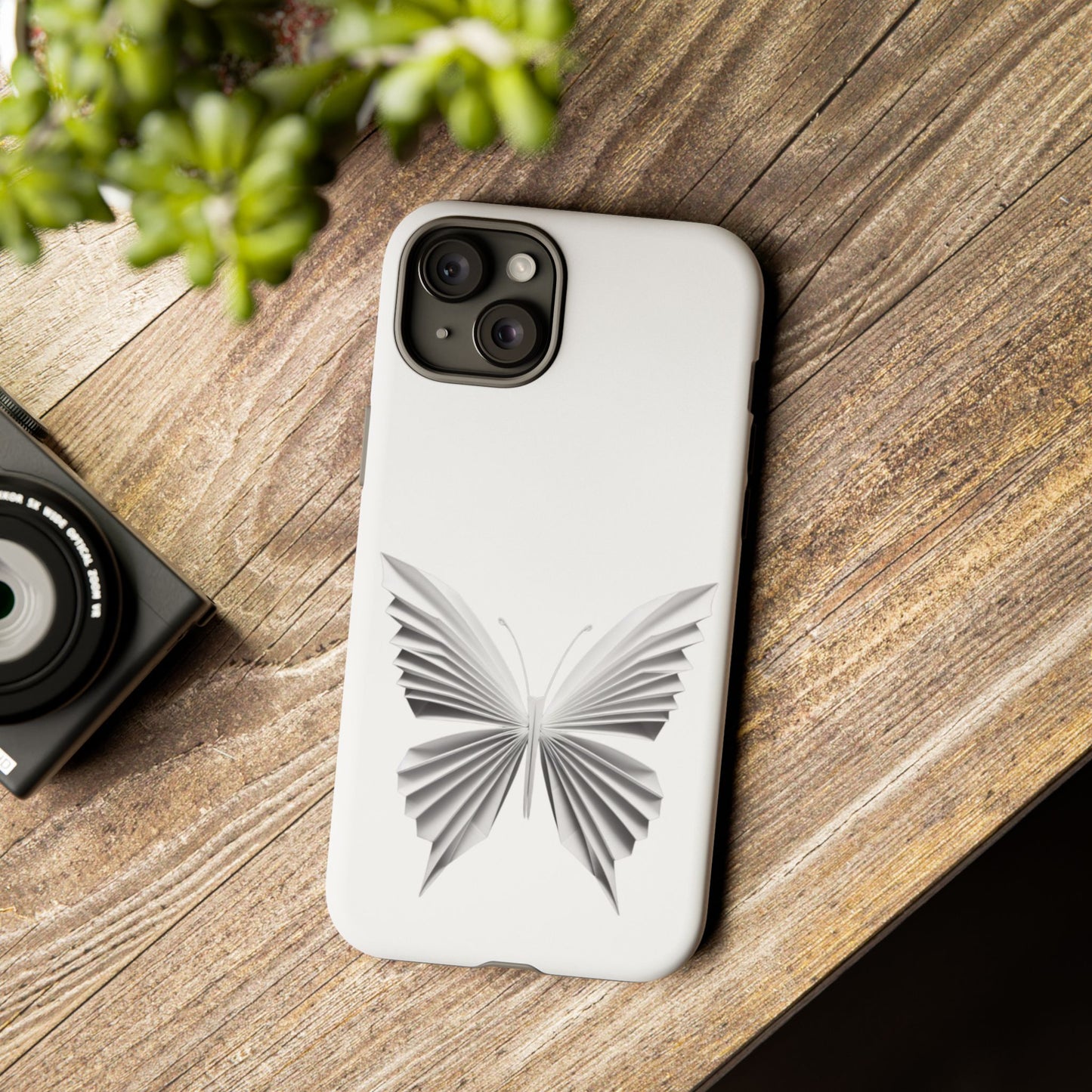 Origami White Butterfly Tough Cases iPhone/Google/Samsung