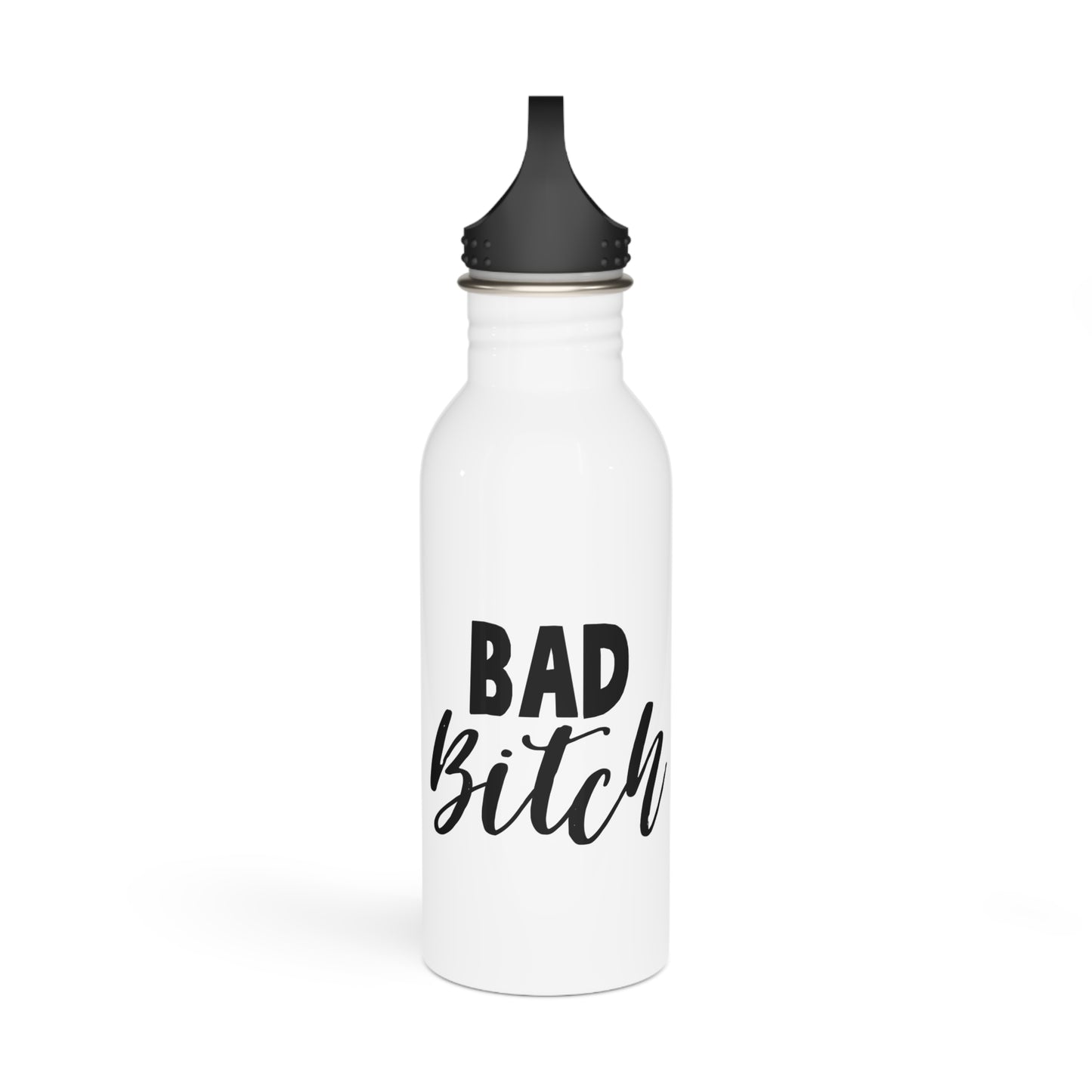 Bad Bitch Stylish Stainless Steel Water Bottle - Eco-Friendly, Durable, Perfect for On-the-Go - White