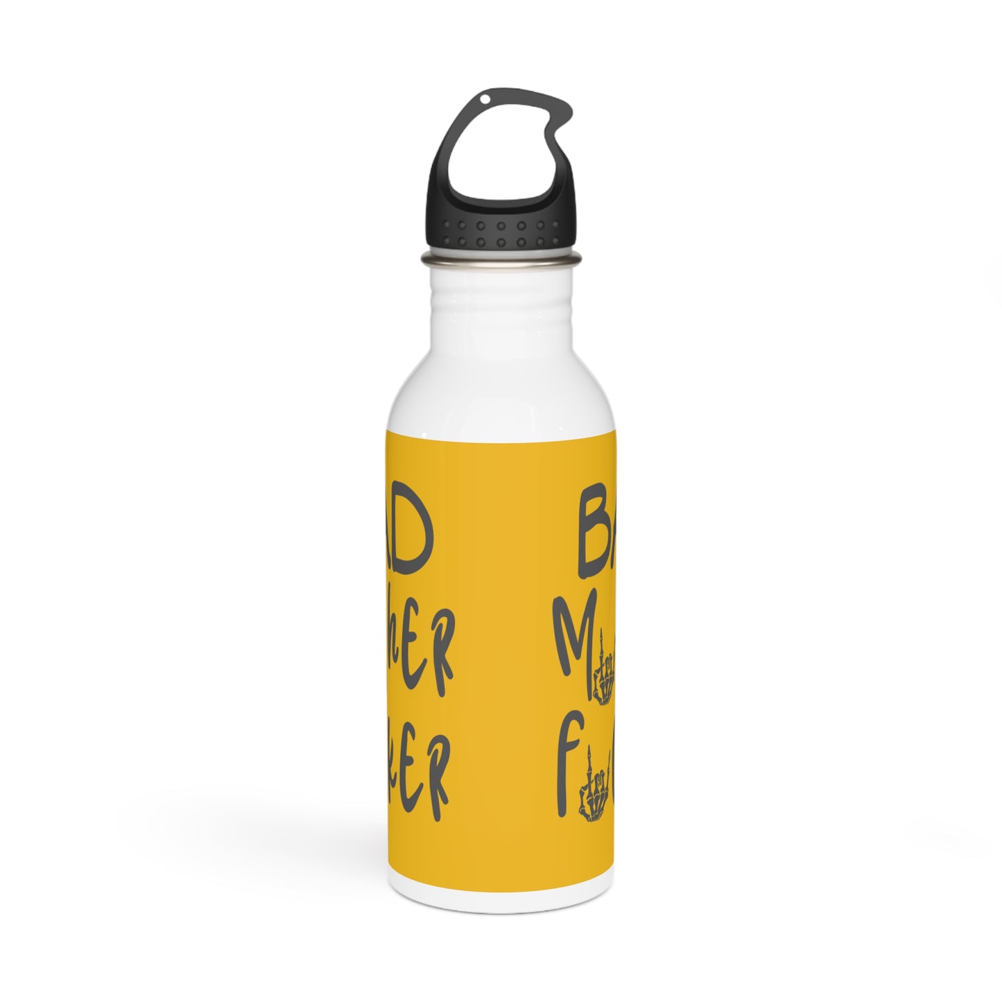 Bad Mother F#*ker Stylish Stainless Steel Water Bottle - Eco-Friendly, Durable, Perfect for On-the-Go - Yellow