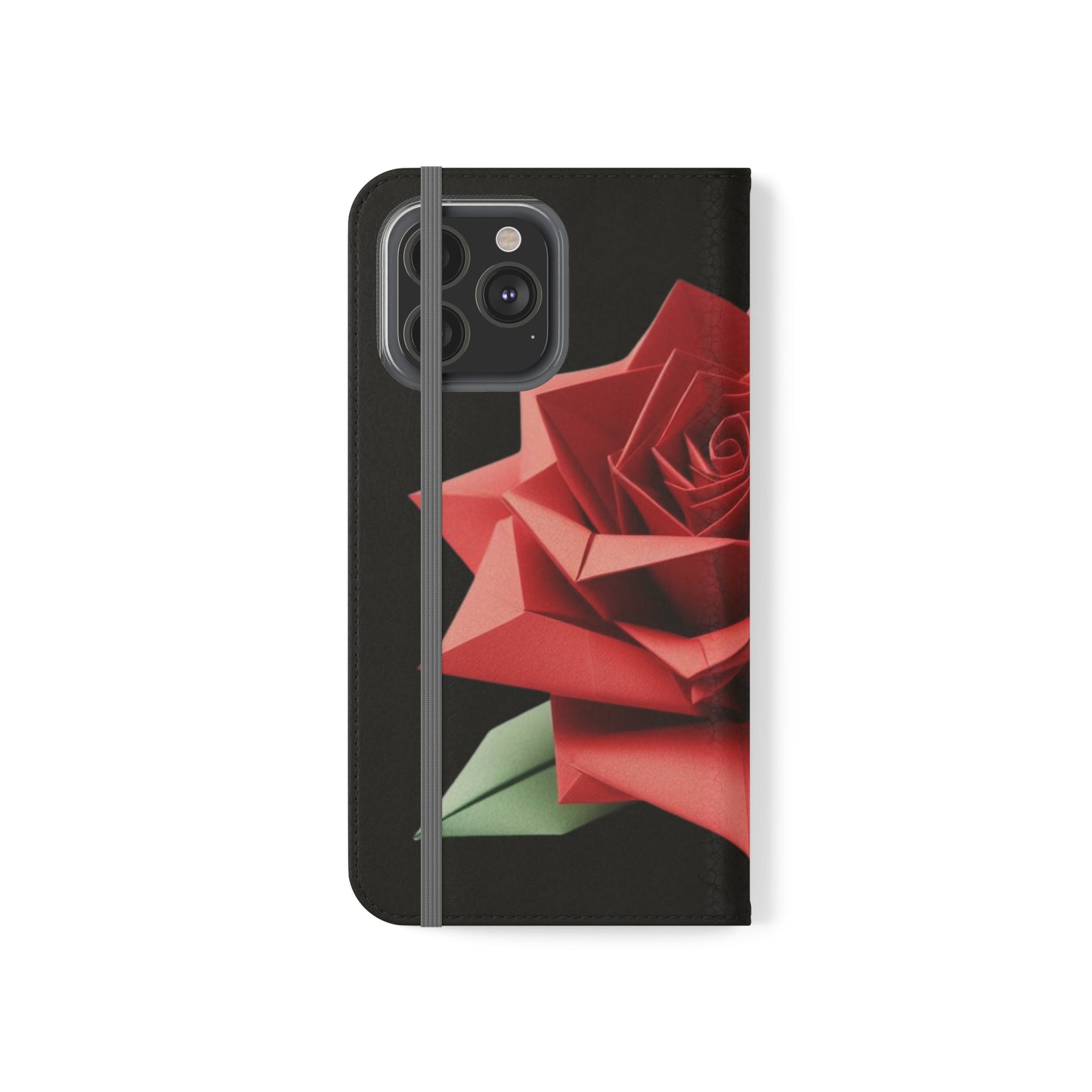 Origami Red Rose Flip Cases iPhone/Samsung