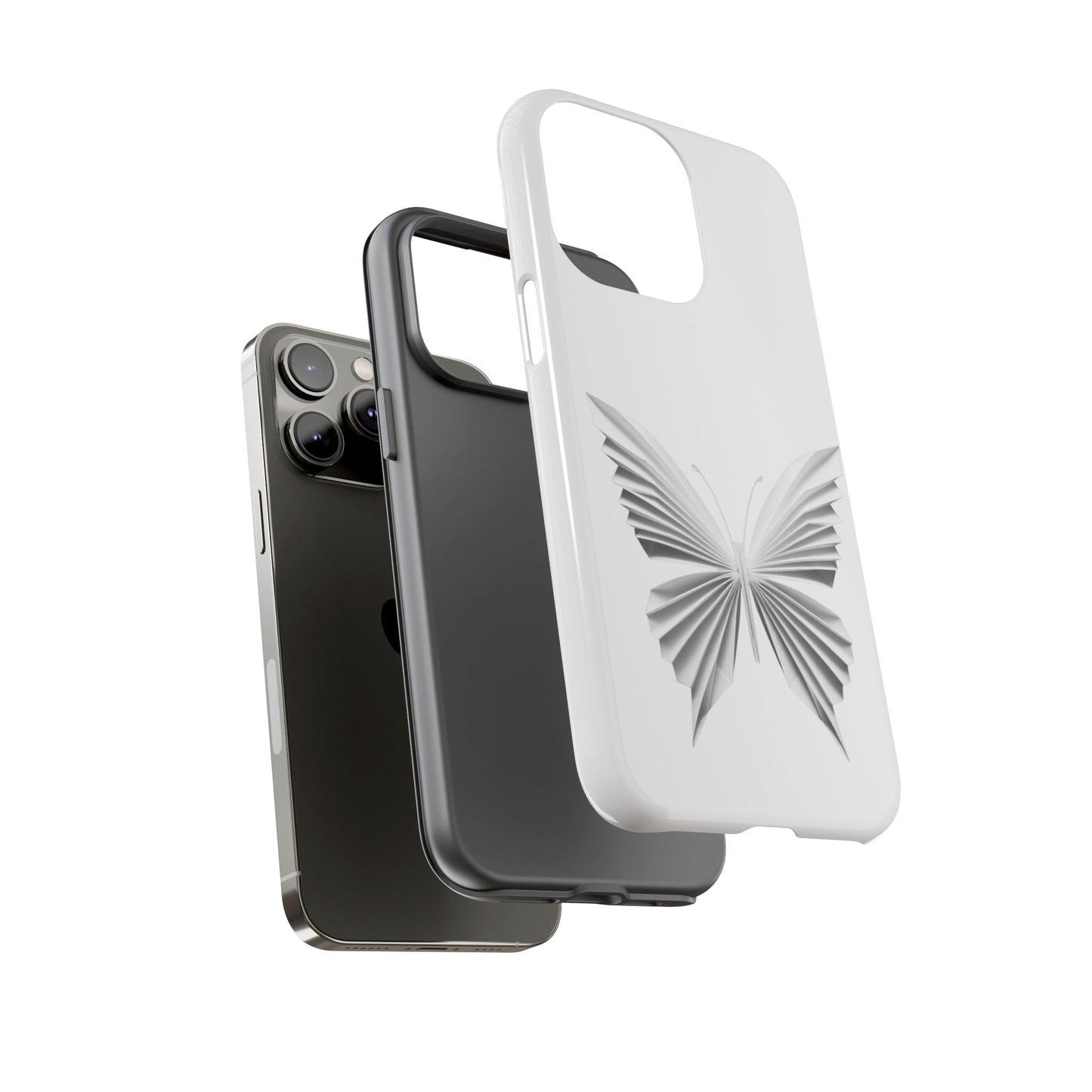 Origami White Butterfly Tough Cases iPhone/Google/Samsung